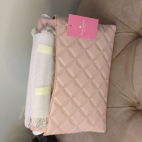 Kate Spade Natalia Medium Flap Shoulder Bag (Rose Smoke) - Picture 6 of 8